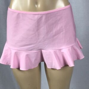 Aguaclara Size Large Ruffle Pink Cover Up Skirt. New No Tag